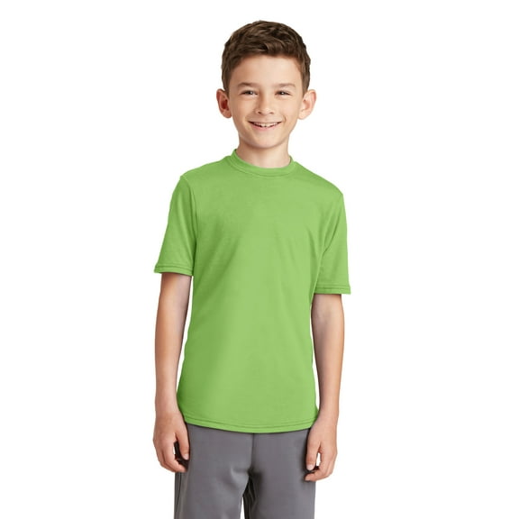 Port & Company Youth Performance Blend Tee-XS (Lime)
