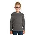 thumbnail image 1 of Port & Company Youth Performance Fleece Pullover Hooded Sweatshirt Pc590yh - Charcoal - XS, 1 of 4