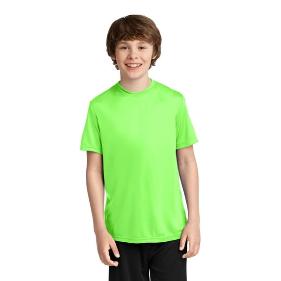 Port & Company Youth Performance Tee-XL (Neon Green)
