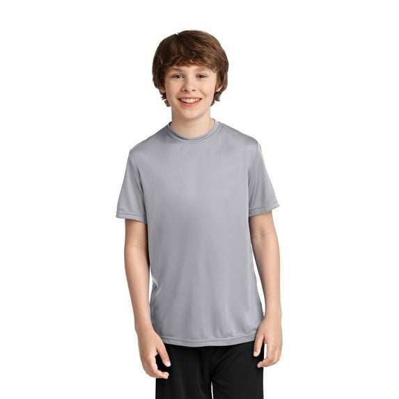 Port & Company Youth Performance Tee-XL (Silver)