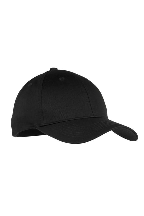 mpany Youth Six Panel Twill Cap-One Size (Black)
