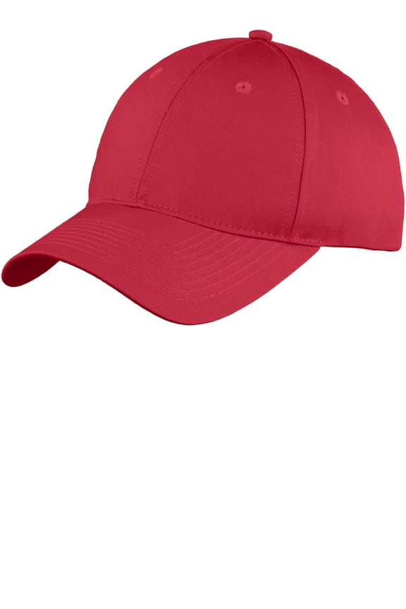 mpany Youth Six-Panel Unstructured Twill Cap. Yc914 , YC914 , Red , One Size