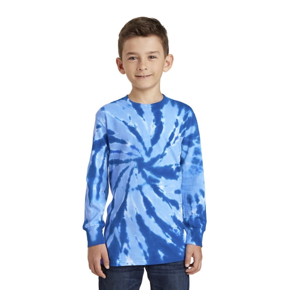 Port & Company Youth Essential Tie-Dye Long Sleeve Tee PC147YLS
