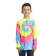 thumbnail image 1 of Port & Company Youth Tie-Dye Long Sleeve Tee Pc147yls - Neon Rainbow - XS, 1 of 6