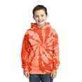 thumbnail image 1 of Port & Company Youth Tie-Dye Pullover Hooded Sweatshirt Pc146y - Orange - XS, 1 of 3
