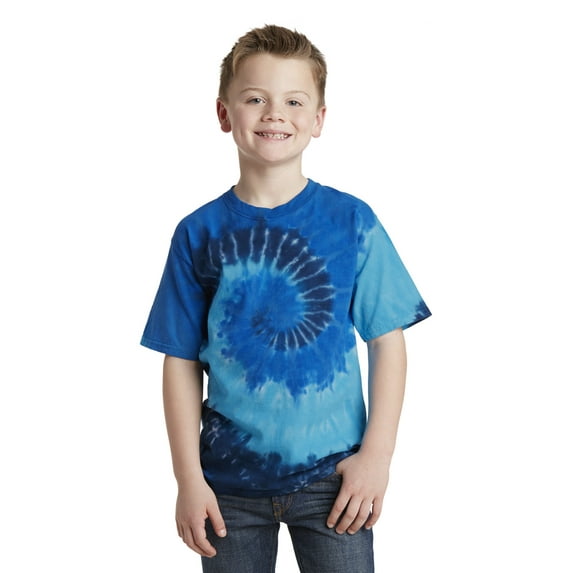 Port & Company Youth Tie Dye Tee-L (Ocean Rainbow)