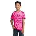 thumbnail image 1 of Port & Company Youth Tie-Dye Tee. Pink. S., 1 of 1
