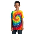 thumbnail image 1 of Port & Company Youth Tie-Dye Tee. Rainbow. M., 1 of 2