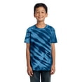 thumbnail image 1 of Port & Company PC148Y Youth Tiger Stripe Tie-Dye Tee, Navy, M, 1 of 2