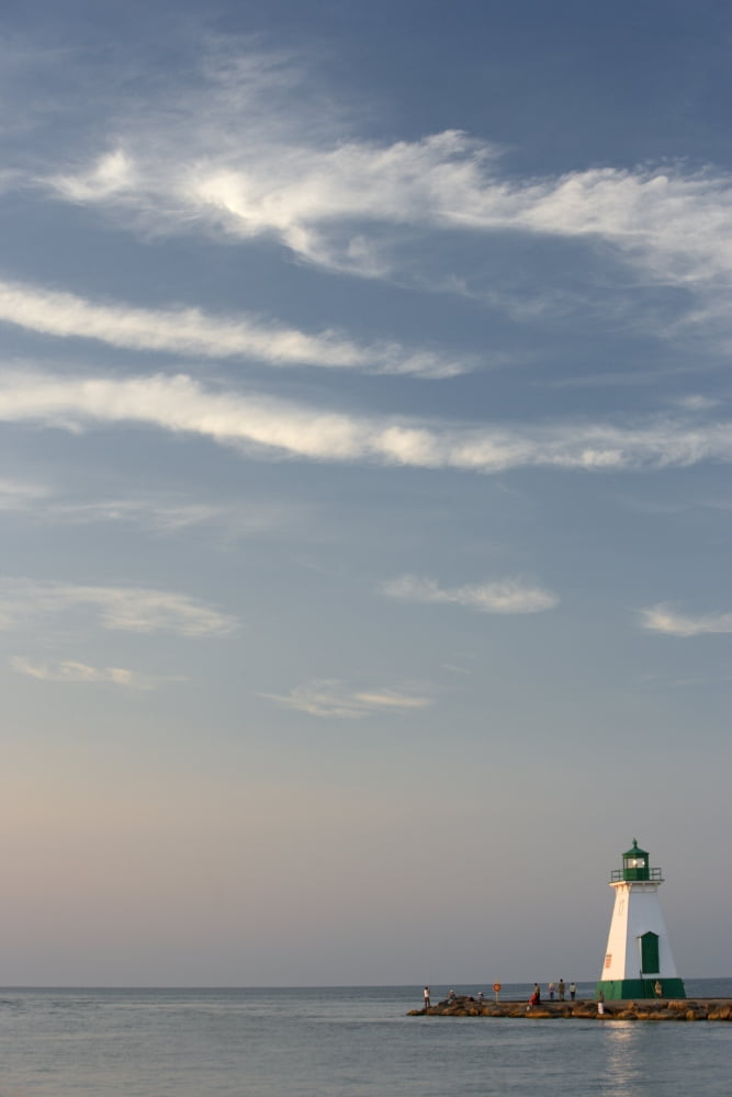 Port Dalhousie Harbour - St Catharines Ontario Canada Canvas Art - Darwin Wiggett Design Pics (22 x 34)
