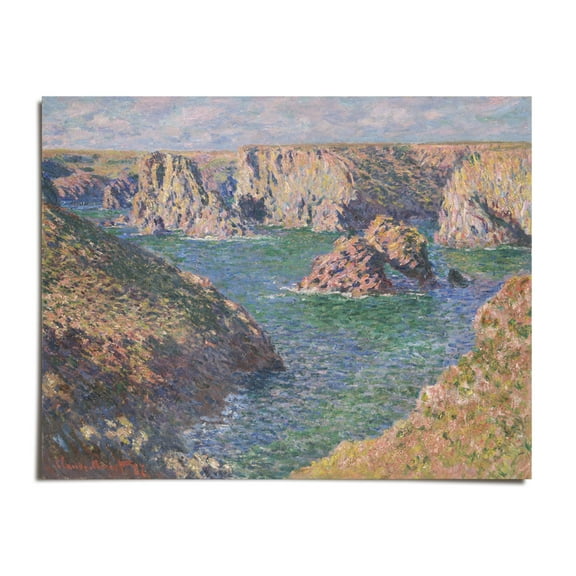 Port Donnant, Belle Ile c. 1886 - Claude Monet - 10x12 - Wall Art Print - UNFRAMED