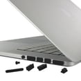 thumbnail image 1 of Port Dust Plug Cover for Apple MacBook Pro 15 Retina,MacBook Air 11,13,(Mid-2012) (Mid-2011) (Late-2010),Black, 1 of 3