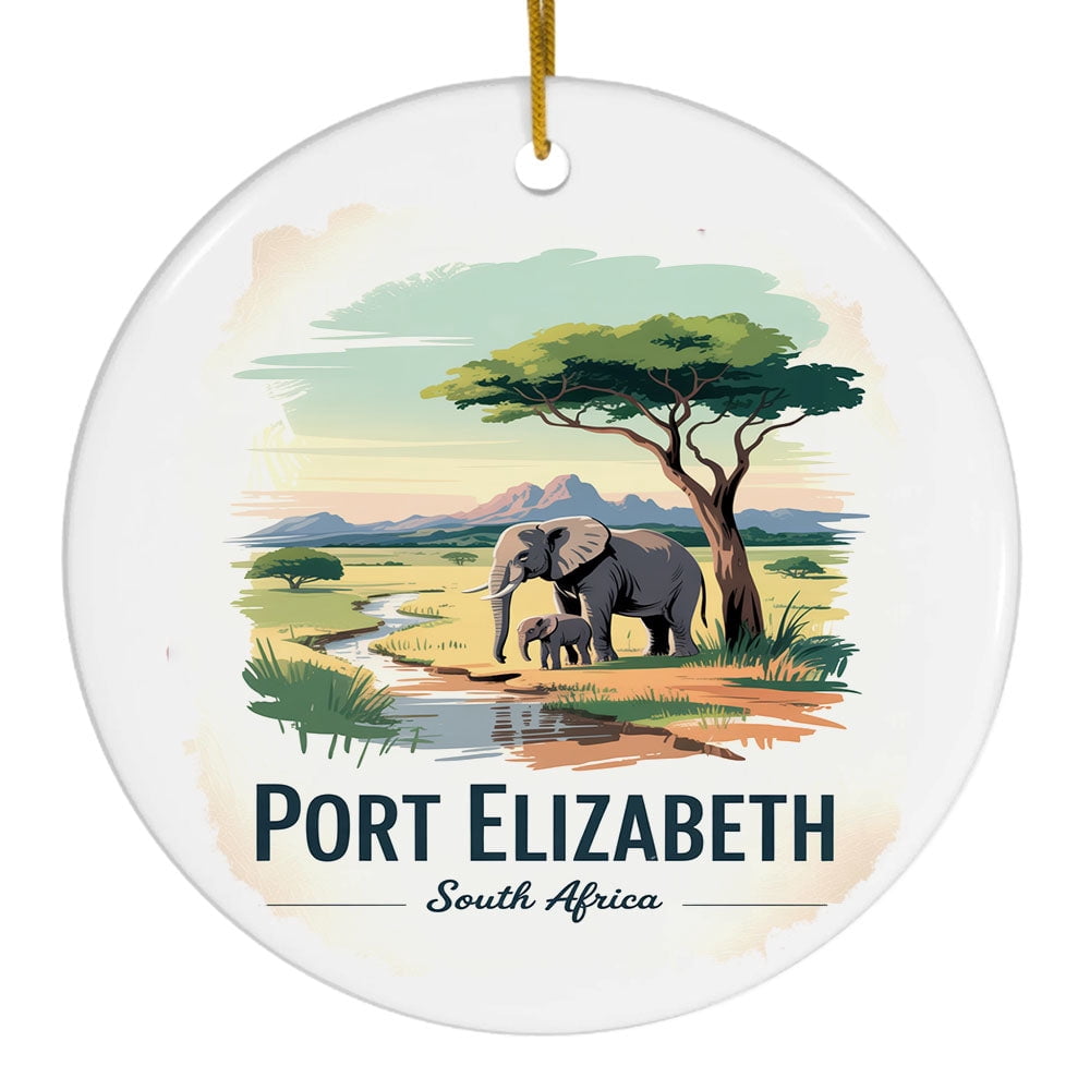 Port Elizabeth Christmas Ornament, South Africa Vacation Memory ...
