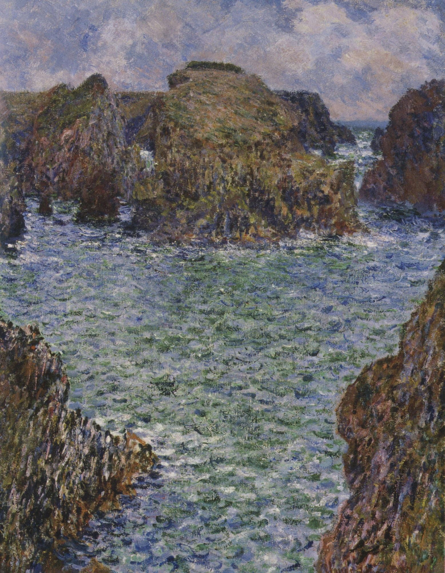 Port-Goulphar Belle-Ile 1887 Canvas Art - Claude Monet (18 x 24)