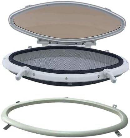 Port Hole Marine Portlight Solid Sealed and Waterproof Internal Opening ...
