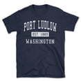 thumbnail image 1 of Port Ludlow Washington Classic Established Men's Cotton T-Shirt, 1 of 1