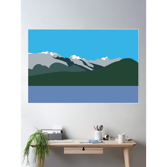 Port Moody Poster Wall Art, Modern Wall Decor For Living Room Bedroom, 12x18 UNFRAMED
