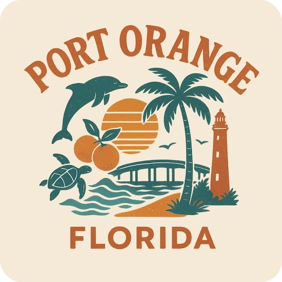 Port Orange Florida Keepsakes Souvenir Vinyl Sticker – Destination Travel Keepsake Collectible (3-Inches Wide)