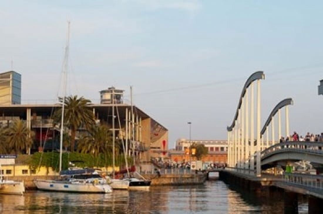 Port Vell Barcelona Spain Canvas Art - Sergio Pitamitz DanitaDelimont (24 x 15)