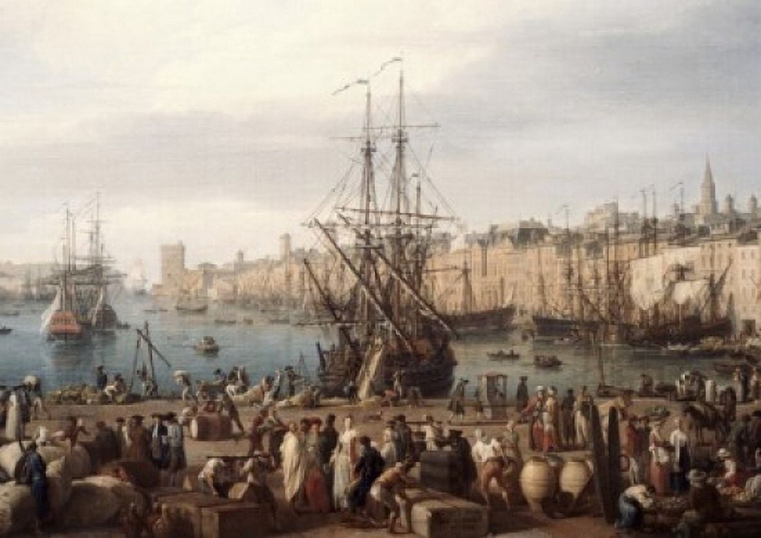 Port of Marseille Claude-Joseph Vernet (1714-1789French) Canvas Art - Claude-Joseph Vernet (24 x 36)
