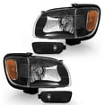 thumbnail image 1 of PortShelt Black Headlights Assembly Lamps + Bumper Lights Set For 2001-2004 Toyota Tacoma, 1 of 6
