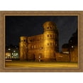 thumbnail image 1 of Porta Nigra in Trier, Germany 38x28 Large Gold Ornate Wood Framed Canvas Art, 1 of 2