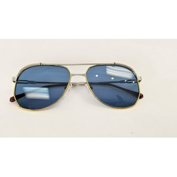 Porta Romana Vintage Sunglasses Model 1532 (Two Tone Frame and Blue Lenses)