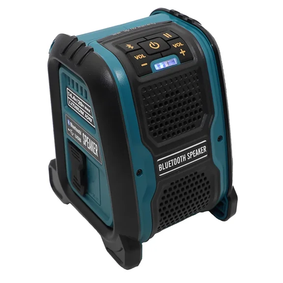 Portabl Bluetooth Speaker Player for Makita Dewalts Bosch Milwaukee 14.4-18V Lithium Battery Power Tool Charger 21v 18v 4Ah Outdoor Wireless Speaker with rechargeable