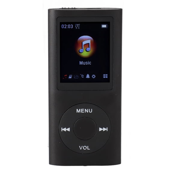 Portable 1.8-inch TFT Screen MP3 Player, Digital Music Player for Students with eBook and Sports Mode, Black (No Memory Card)