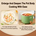 Portable 1.8L MultiCooking Pot with Doublespeed Insulation Nonstick