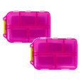 thumbnail image 1 of Portable 10-Compartment Pill Organizer Double-Layer Travel Case, 1 of 5