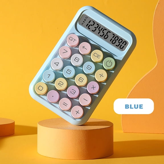 Portable 10-Digit Calculator with Large Clear Display, Cute Candy Design, Pocket Size for , Middle School Students, Home and Office Use