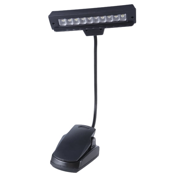 Portable 10 LED Clip Light, USB or AA Battery Operated for Reading, Travel, and More