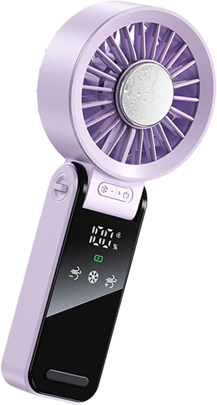 Portable 100-Speed TEC Cooling Fan – 16°C Ice Wind, Ultra-Quiet & Long ...