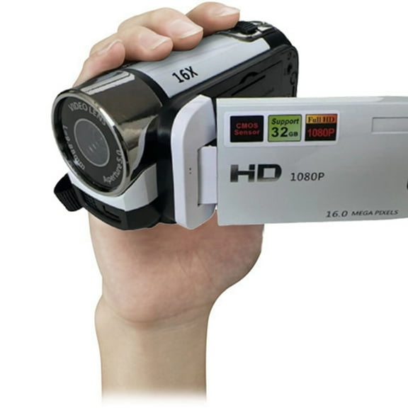 Portable 1080P HD Camera Camera Camcorder, 16MP DV Camera 16x Digital Zoom Video Camera, 2.7in LCD Rotatable Screen, Built in Speakers