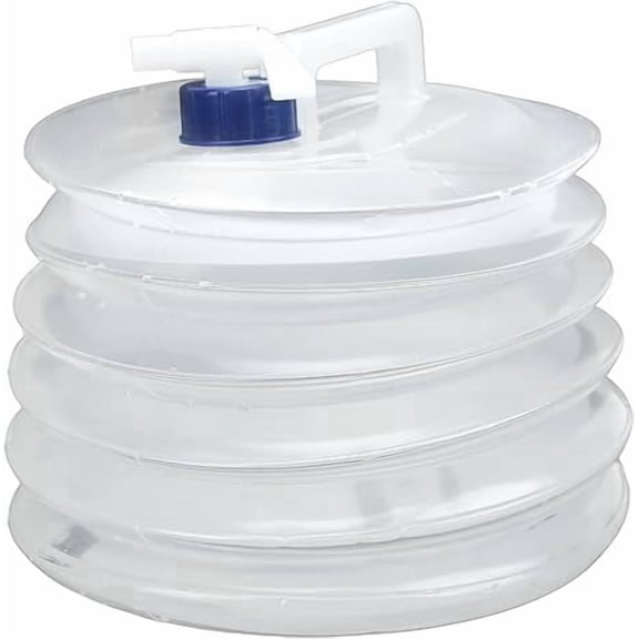 Portable 10L Collapsible Water Container with Spigot, PE Food Grade Material, BPA-Free, for Camping, Hiking, Outdoor Storage