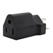 Portable 110-120V to 220-240V Plug Adapter Black 6-15R To 5-15R