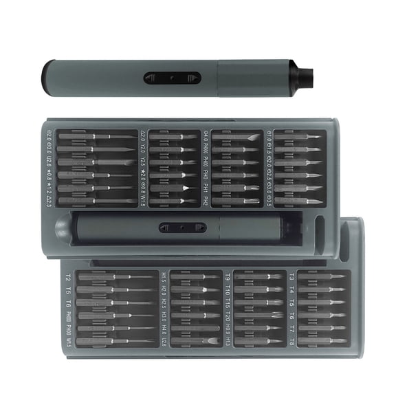 Portable 110RPM Speed 50 Bit Wireless Screwdriver Set With 400mAh Lithium Batteries And Shadowless LED Lighting Systems