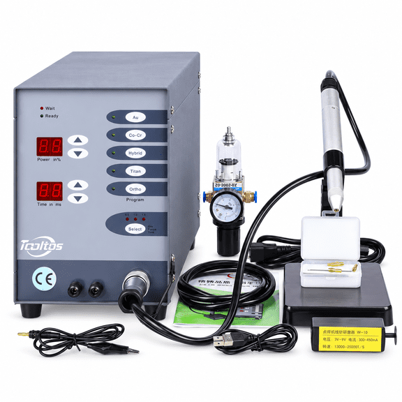 Tooltos Portable 110V CNC Pulse Argon Arc Spot Welder for Permanent JewelryProfessional Gold, Titanium & Aluminum Welding Machine for DIY Repair & Metalwork