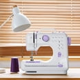 thumbnail image 1 of Portable 12 Built-in Electric Dual-Speed Household Sewing Machine w/Foot Pedal, 1 of 12
