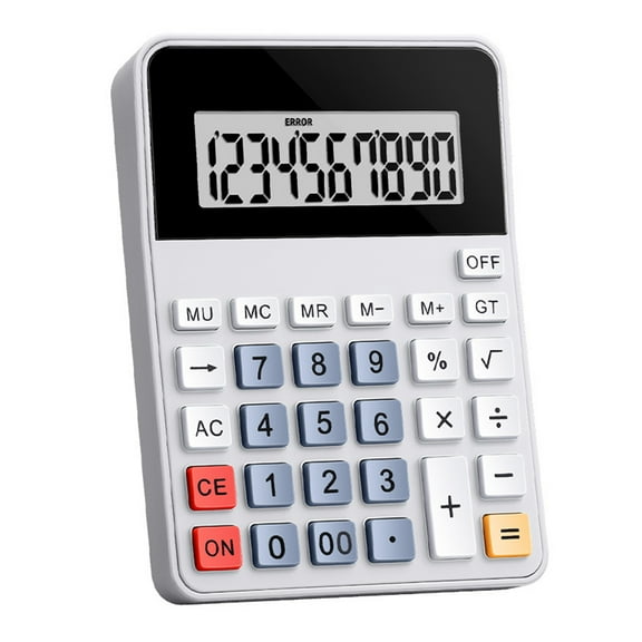 Portable 12 Digit Desktop Calculator Clear Clear Display For Accurate Financial And Use