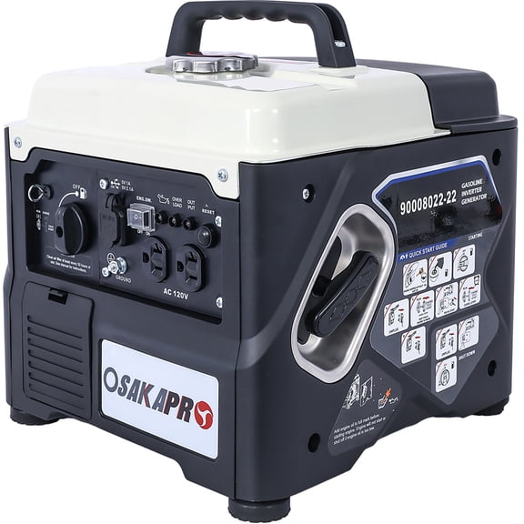 Portable 1200W Inverter Generator Ultra Quiet Gas Engine 56cc 4-Stroke EPA Compliant Eco Mode Lightweight for Home Backup & Camping
