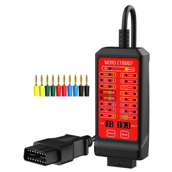 Portable 12V/24V CAN Tester - Break Out Box for Vehicle Diagnosis - On-Board Diagnostics Tester - WOYO