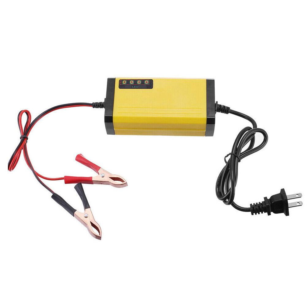 Portable 12V Auto Car Battery Charger Truck Trickle Boat Motorcy Maintainer V8A7