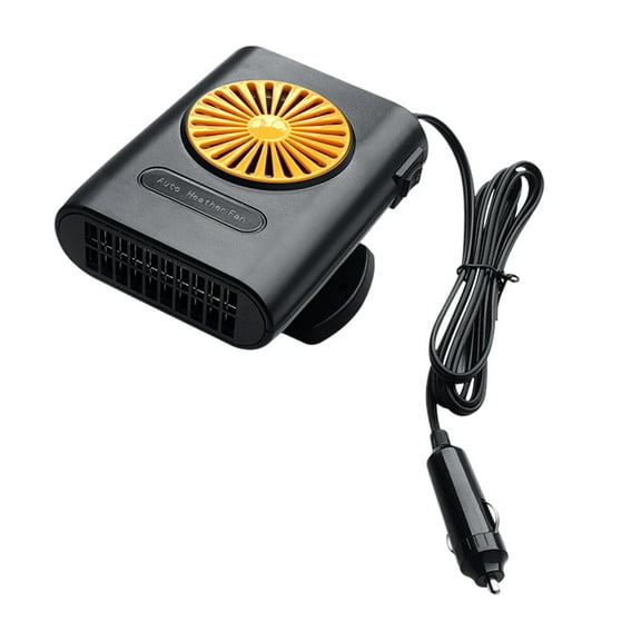 Portable 12V Car Heater And Defroster Defogger Plug Into Cigarette Lighter For Quick Window Demisting Or Defrosting With 360 Degree Rotation And 2 In 1 Cooling And Heating Function
