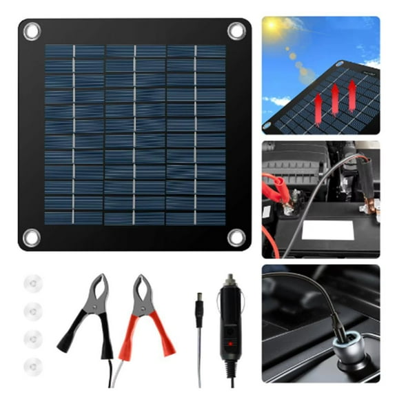 Portable 12V Solar Trickle Charger for Motorcycle RV and For Car Batteries