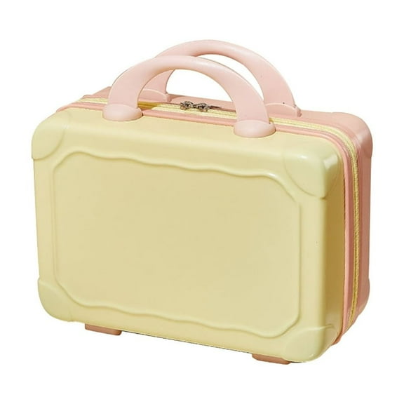 Portable 14 Inch Makeup Travel Hand Luggage ABS Carrying Makeup Suitcase Cosmetic Bag for Travel Camping Women Girls