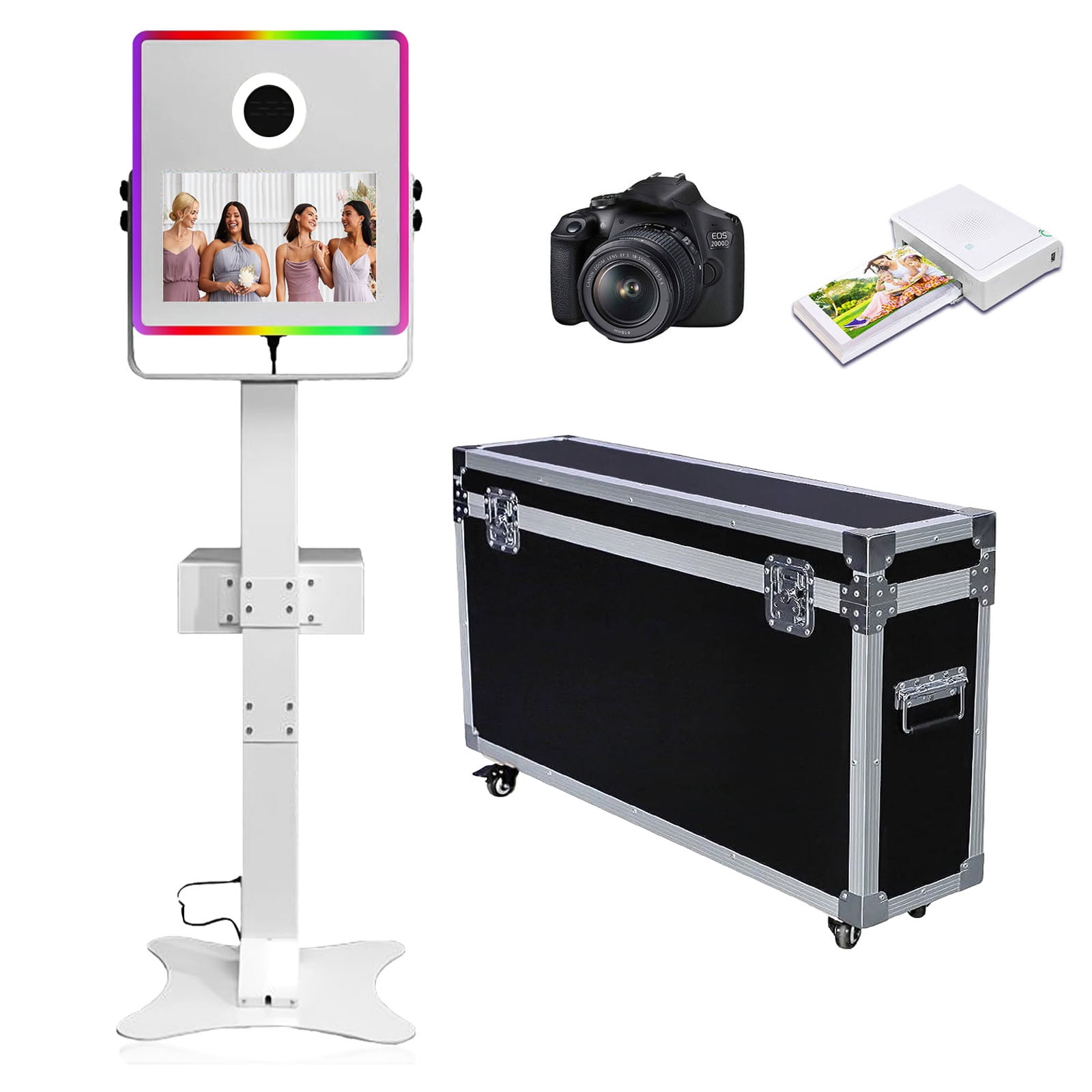 WideMeet Portable 15.6in DSLR Photo Booth Machine Touch Screen with RGB ...