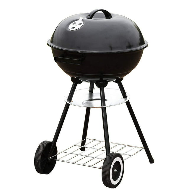Portable 18" Charcoal Grill Outdoor Original BBQ Grill Backyard Cooking Stainless Steel 18 diameter cooking space cook steaks, burgers, Backyard & Tailgate
