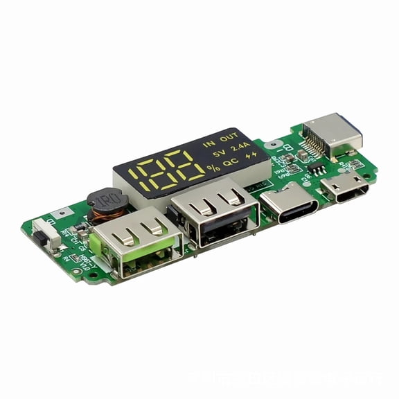 Portable 18650 Battery Charging Board Double USB Outputs Mobile Power Module for Safe and Efficient Charging